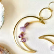 Celeste Crescent Moon Crystal Earrings