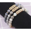 Inspirational message bracelet - blessed