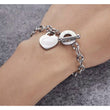 Guardian Motivational Heart Tag Charm Bracelet