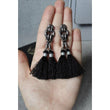 Bohemian tassel earrings - Black 