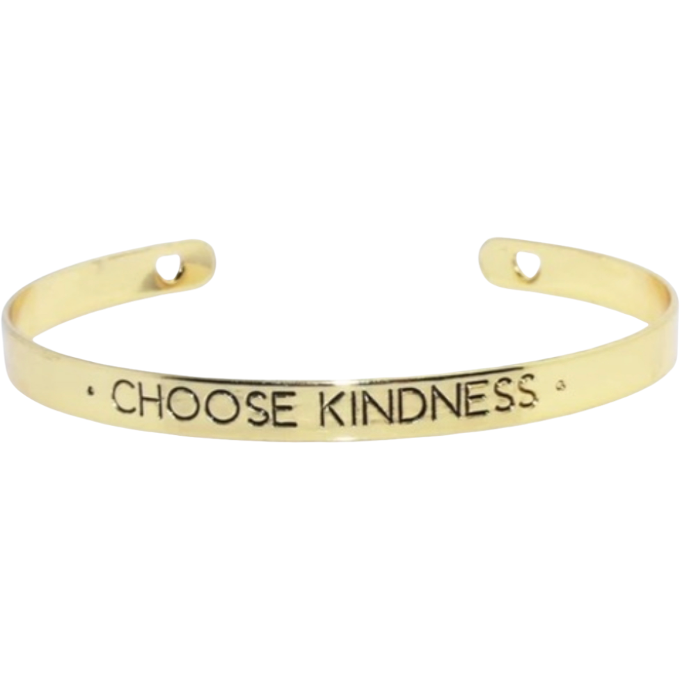 Choose Kindness Bangle Cuff Bracelet