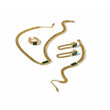 Emerald Green Stainless Steel Jewelry Set