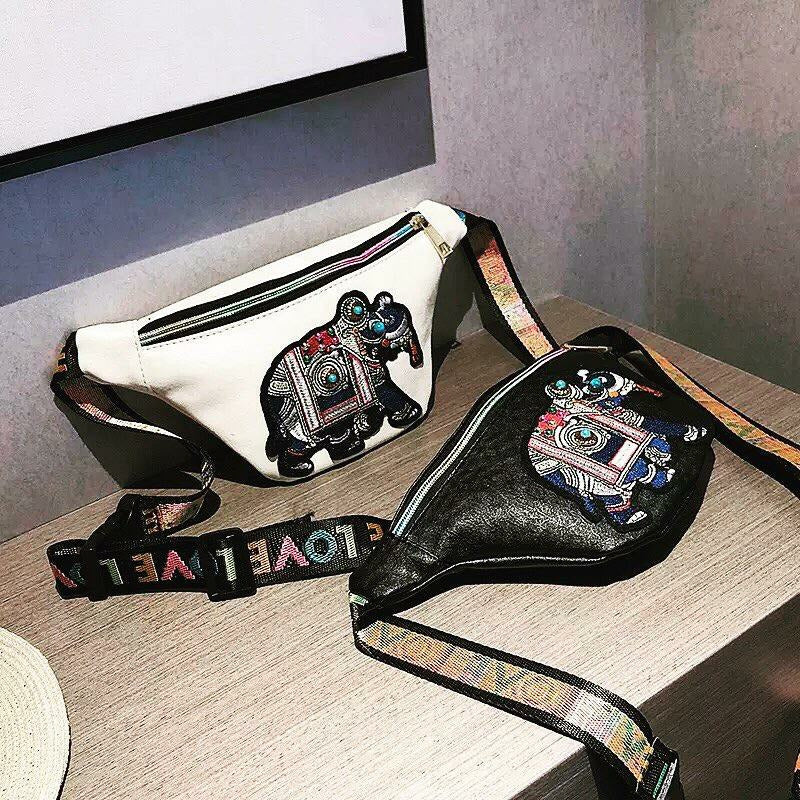 White designer 2025 fanny pack