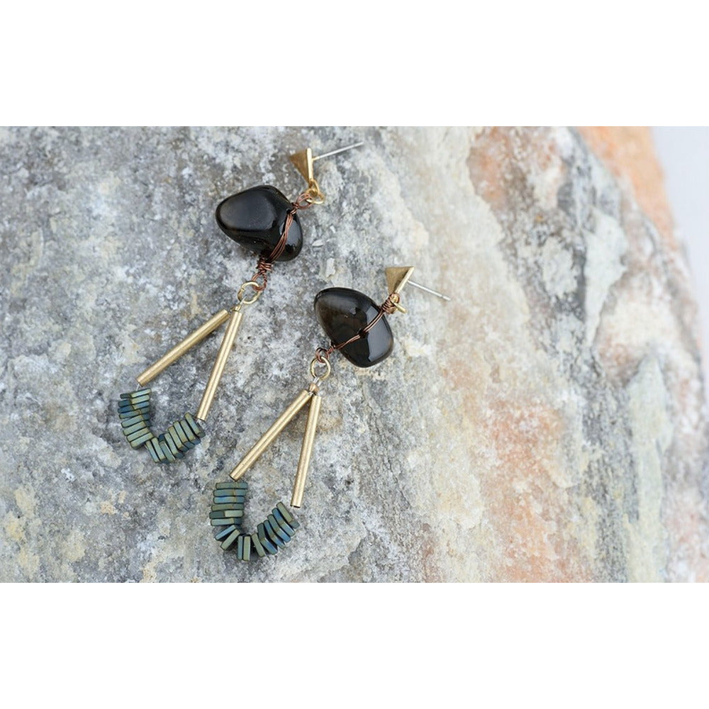 Freebird Natural Stone Earrings