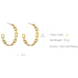 Candice Chain Link Hoop Earrings