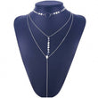 Multilayered sequins choker necklace- Gold / Silver 