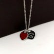 Dbl Heart Charm Necklace