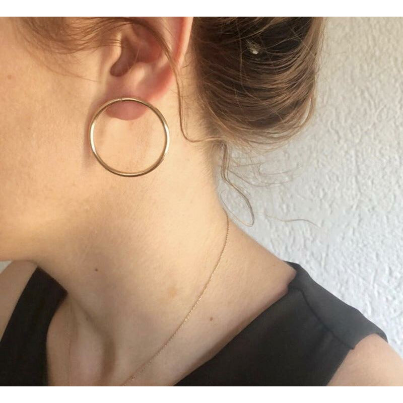 Tommy Circle Earrings - Gold