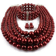 Sandra Multilayered Pearl Necklace Set - Sophistycats Jewelry