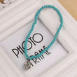 Hamsa turquoise anklet 