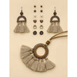 Bohemian Long Fringe Necklace with Earrings Set 