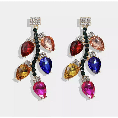 Christmas light drop earrings