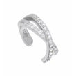 Pave ear cuff - silver