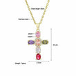 Sarah Zircon Cross Necklace