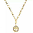 Ankh Pendant Paper Clip Necklace 