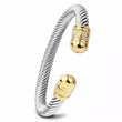 Designer Inspired Cuff Bracelet - Gold and Silver