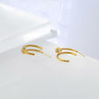 Nail Cartier inspired hoop earrings