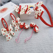 7 Pieces Hair Accessories - Red and White polka Dot Headband and Hair Clip Set