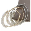 Pearl hoop earrings- Gold / Silver