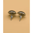 H-Artsy Round Stainless Steel Post Earrings