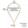 Ankh Pendant Paper Clip Necklace