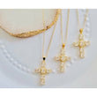 Sarah Zircon Cross Necklace