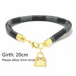 Bag Charm Snake Leather Bracelet