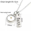 Faithful Seed Silver Stainless Steel Necklace