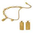 Constellation Bar Bracelet - Aquarius Zodiac Jewelry
