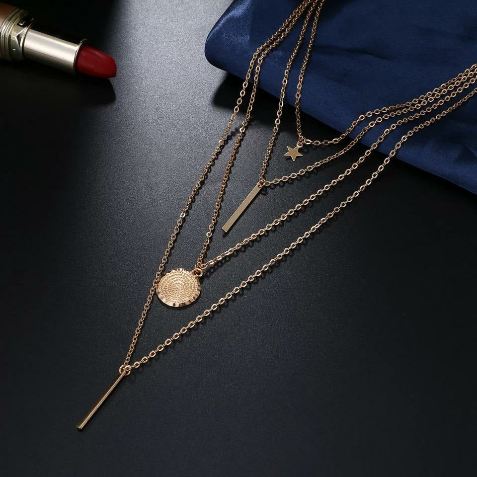Gold layered necklace 