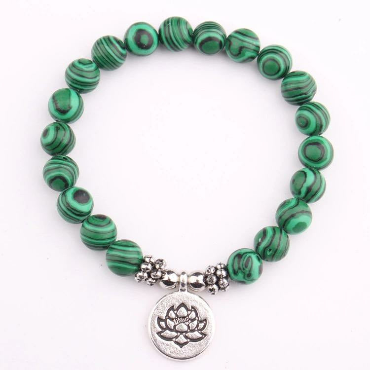 Owly Beaded Bracelet - Lotus / Ohm Charm