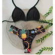 Evil Eye High Waist Bikini Set