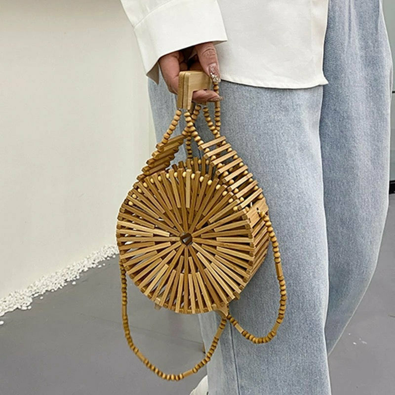 bamboo clutch  bag 