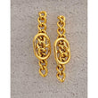 Buckle Link Drop Gold Earrings