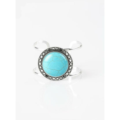 Turquoise blue cuff bracelet