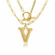 Letter Initial Layer Necklace