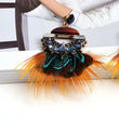 Feathered Tribal Holiday Unique Earrings 