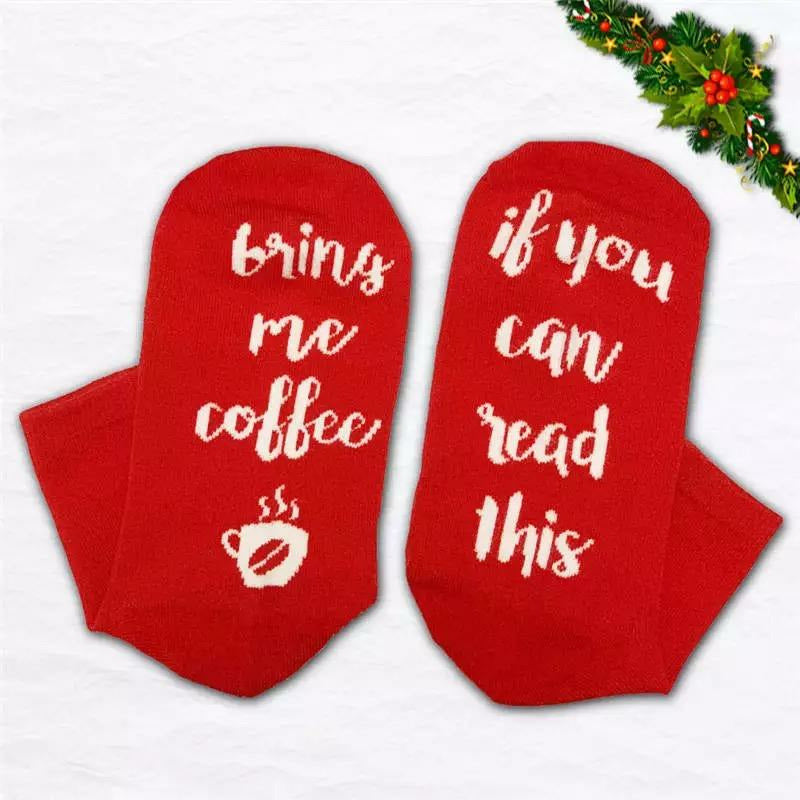 Christmas Socks - Bring Me Coffee