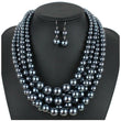 Sandra Multilayered Pearl Necklace Set - Sophistycats Jewelry