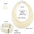 Sandra Multilayered Pearl Necklace Set - Sophistycats Jewelry