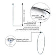 Chloe Moissanite Diamond Hoop Earrings