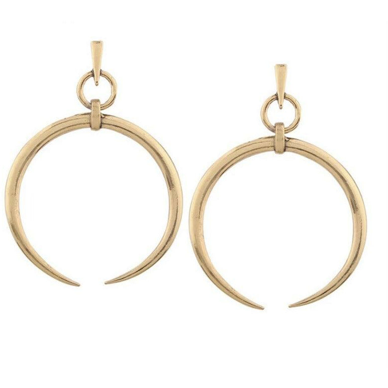 Vintage Moon Drop Earrings